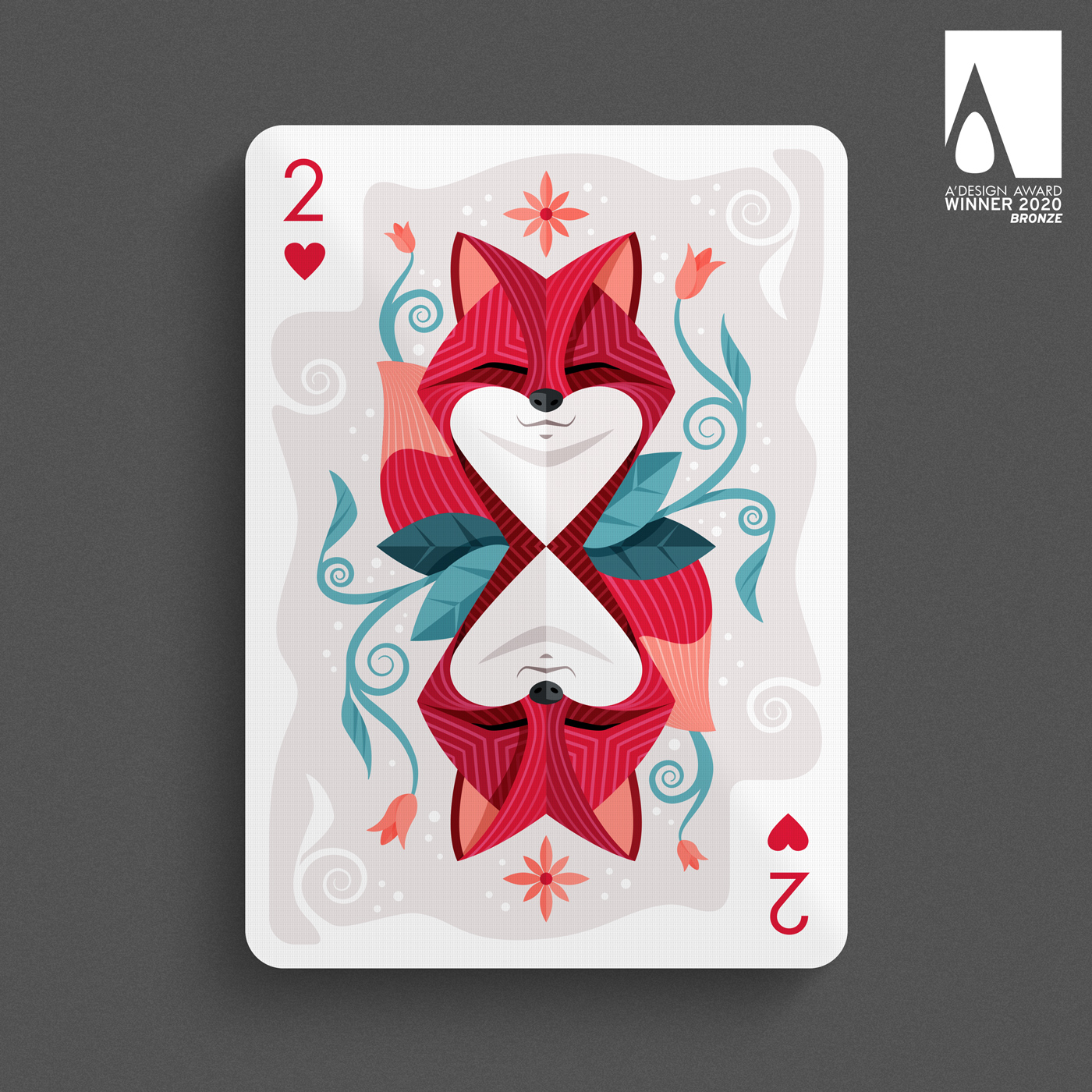 2 of Hearts - Playing card